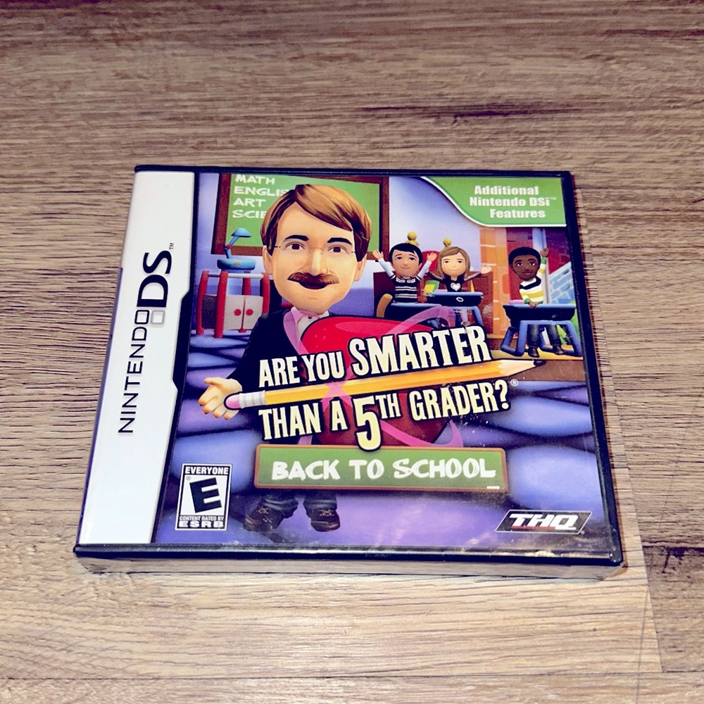 NEW Are You Smarter Than A 5th Grader? Back to School for Nintendo DS Video Game